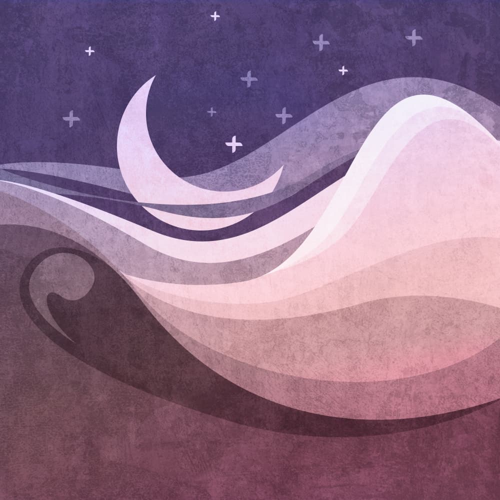 Lunar Wavescape by Emel Tunaboylu — canvas wall art