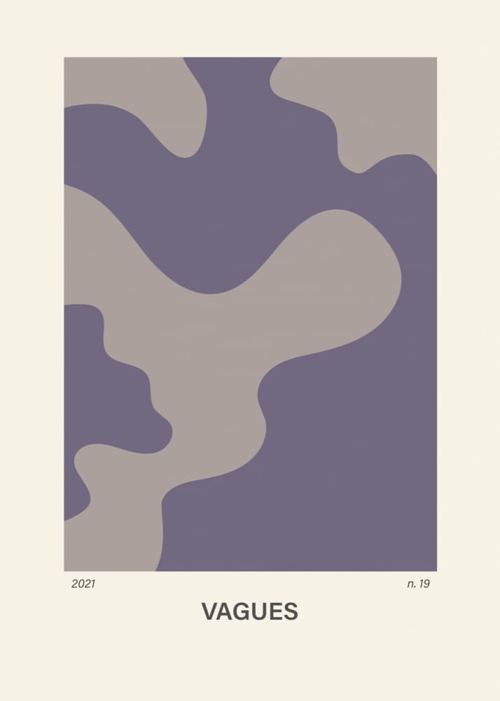 Muted Abstract Waves by Paperago — canvas wall art