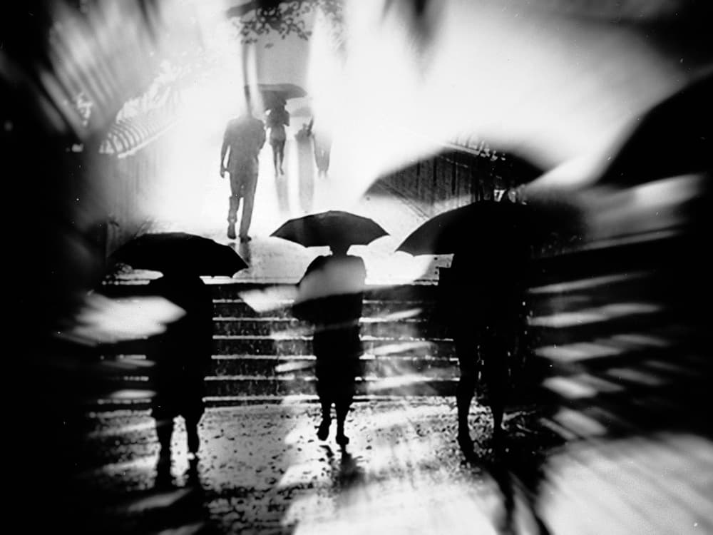 Rainy Street Motion by Holger Droste — canvas wall art
