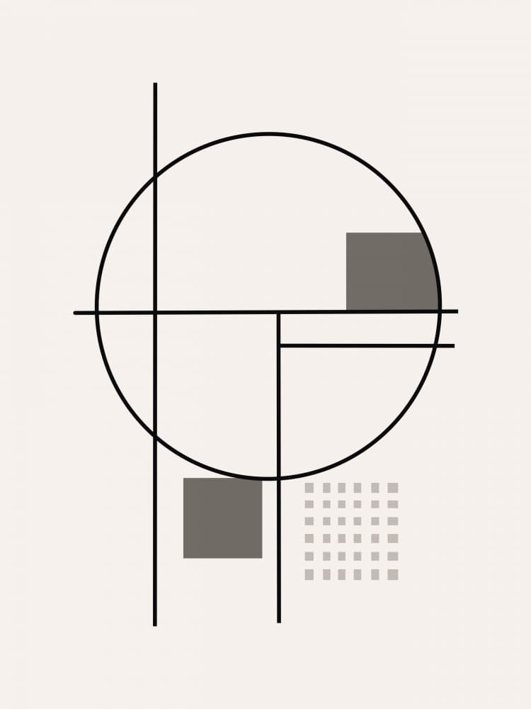 Modern Geometric Composition by Little Dean — canvas wall art