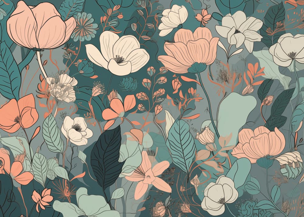 Soft Botanical Blooms by Andreas Magnusson — canvas wall art