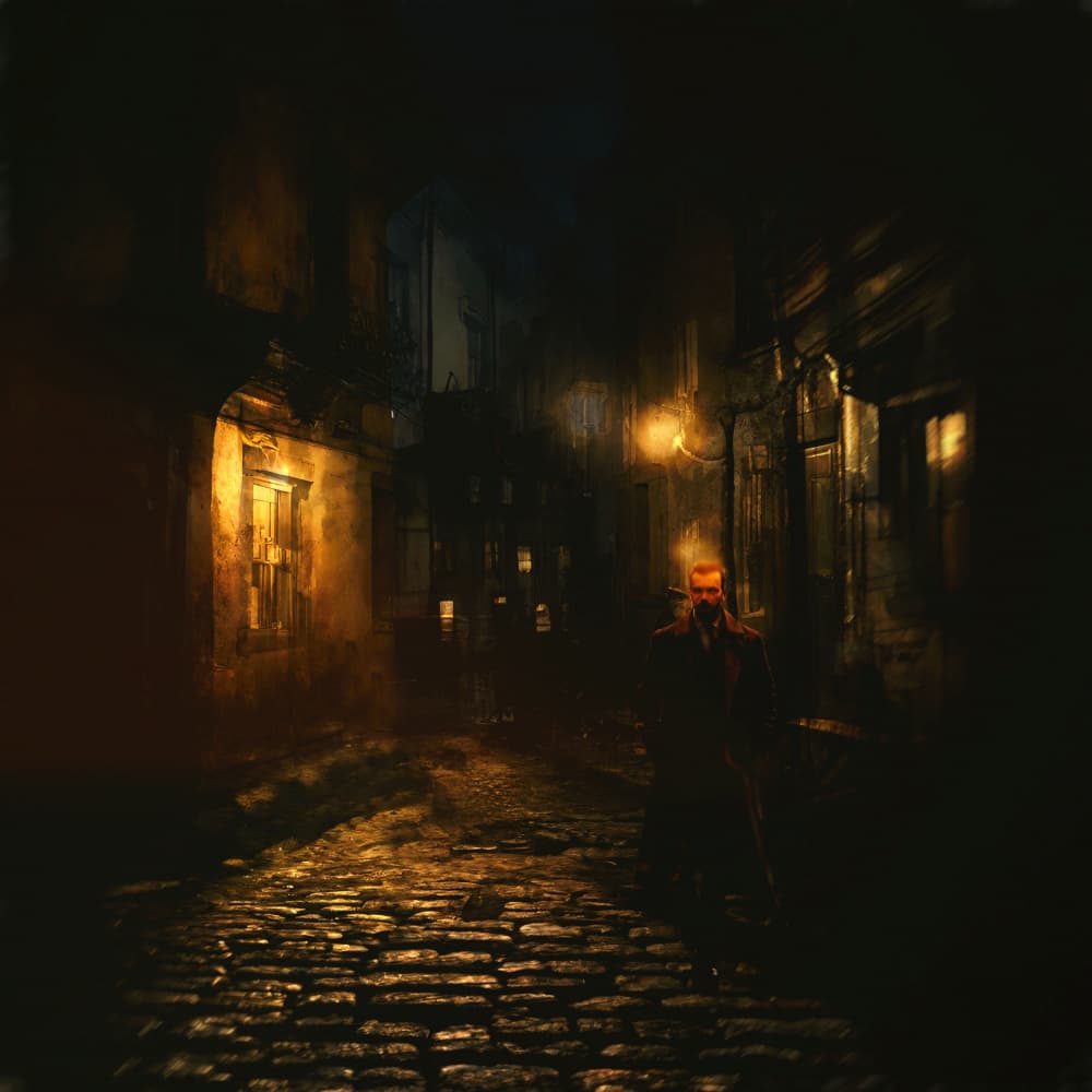 Mysterious Night Alley by Ewa Całkosińska-Kajzer — canvas wall art