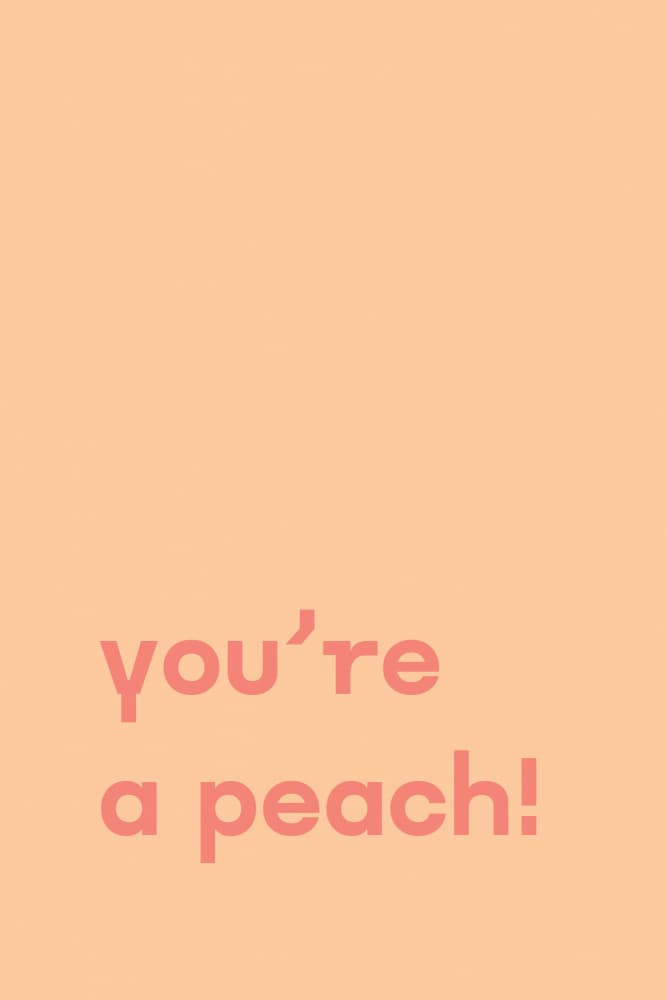 Sweet Peach Message by Pictufy Studio — canvas wall art