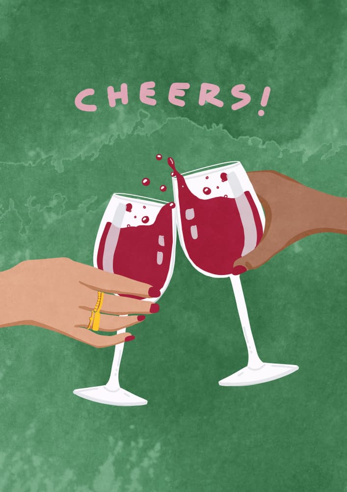 Cheers To Us by Raissa Oltmanns — canvas wall art