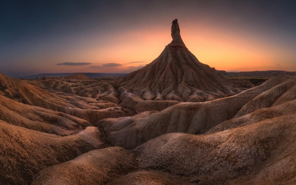 Twilight Desert Peak by Tomasz Rojek — canvas wall art