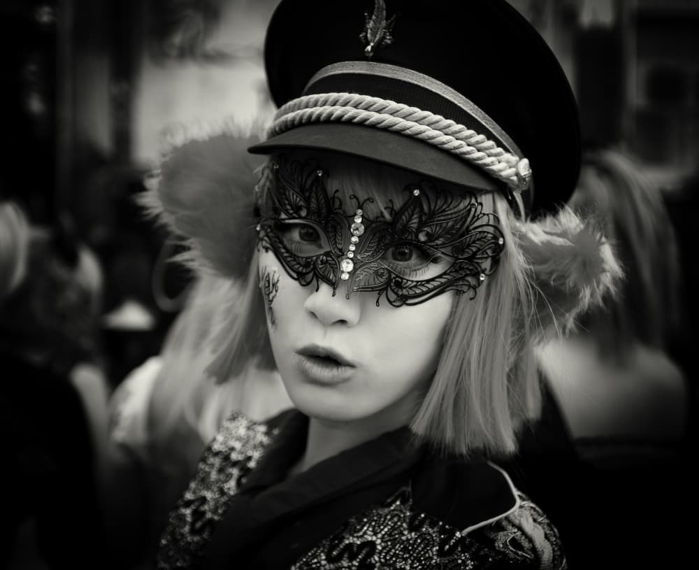 Mysterious Masked Woman by Kurt Klein — canvas wall art