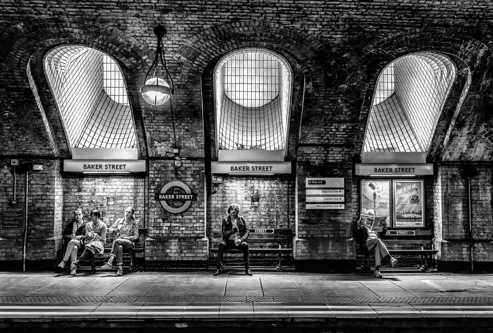 Baker Street Underground by Marc Pelissier — canvas wall art