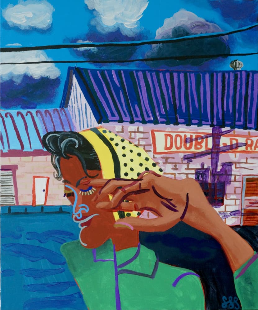 Pensive Woman City Street by Steve Spencer — canvas wall art