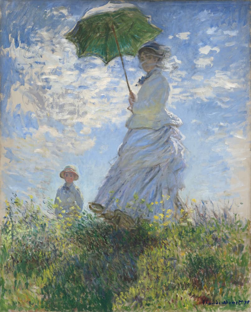Women With Parasol by Claud Monet — canvas wall art