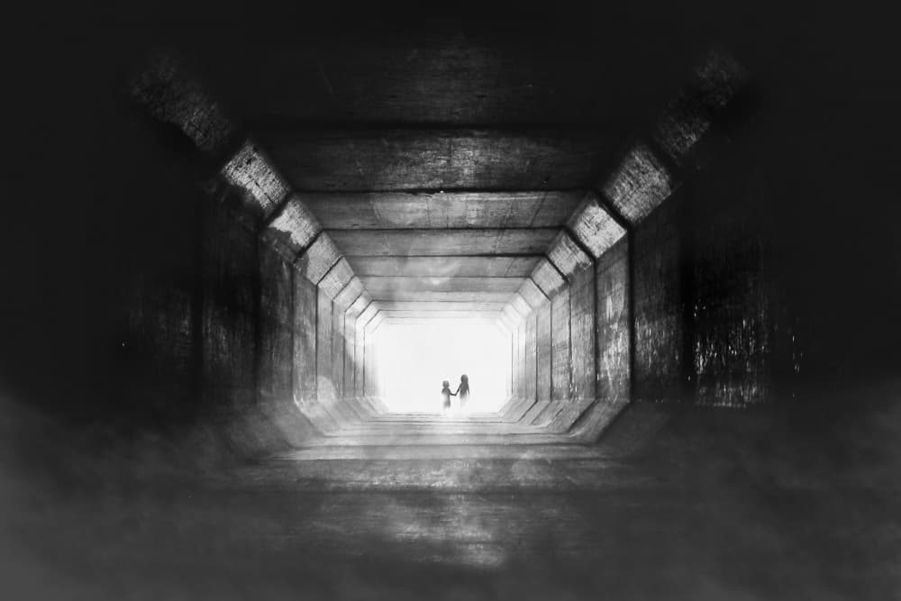 Tunnel to Light by Stefan Eisele — canvas wall art