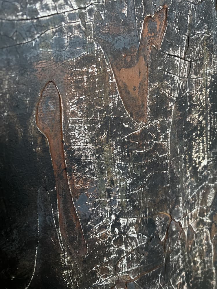 Dark Rustic Texture by Gabriela Aleksandra Szuba — canvas wall art