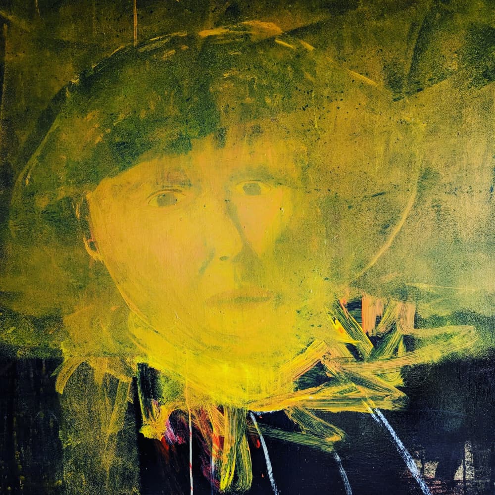 Golden Haze Portrait by Joackim Schou Dahle — canvas wall art