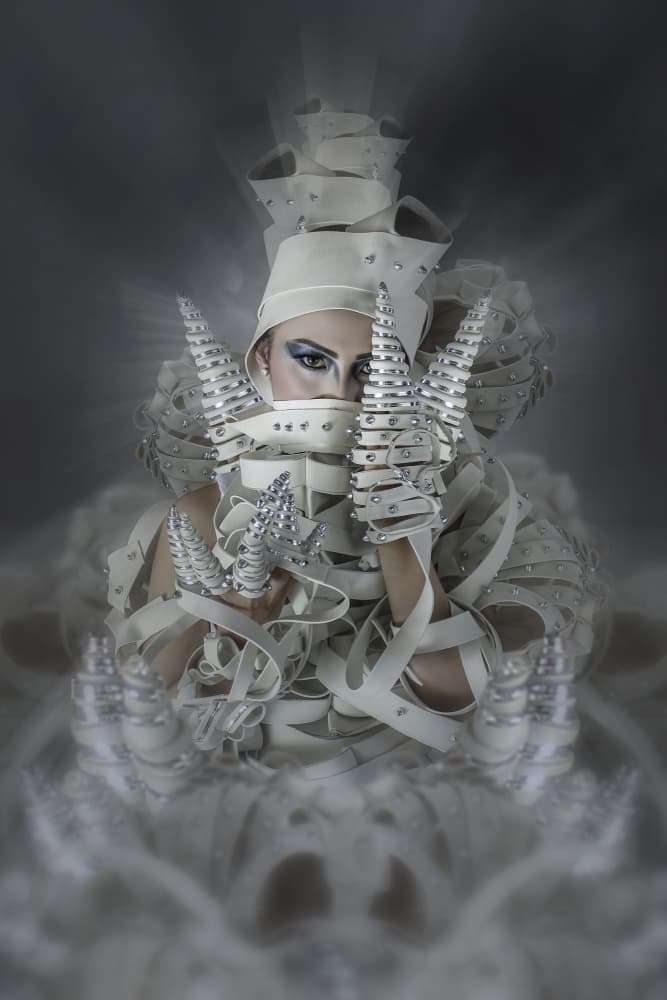 Mysterious White Figure by Ajar Setiadi — canvas wall art