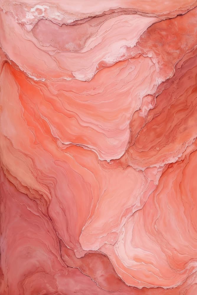 Soft Coral Flow by Alpenglow Workshop — canvas wall art