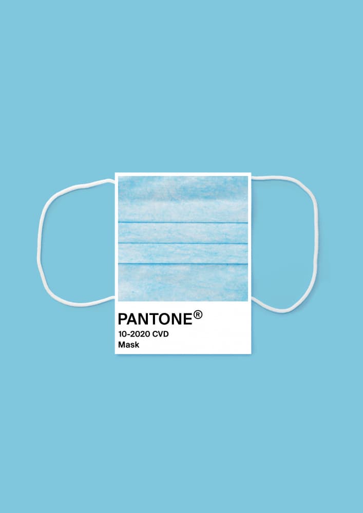 Blue Mask Color Swatch by Artem Pozdniakov — canvas wall art