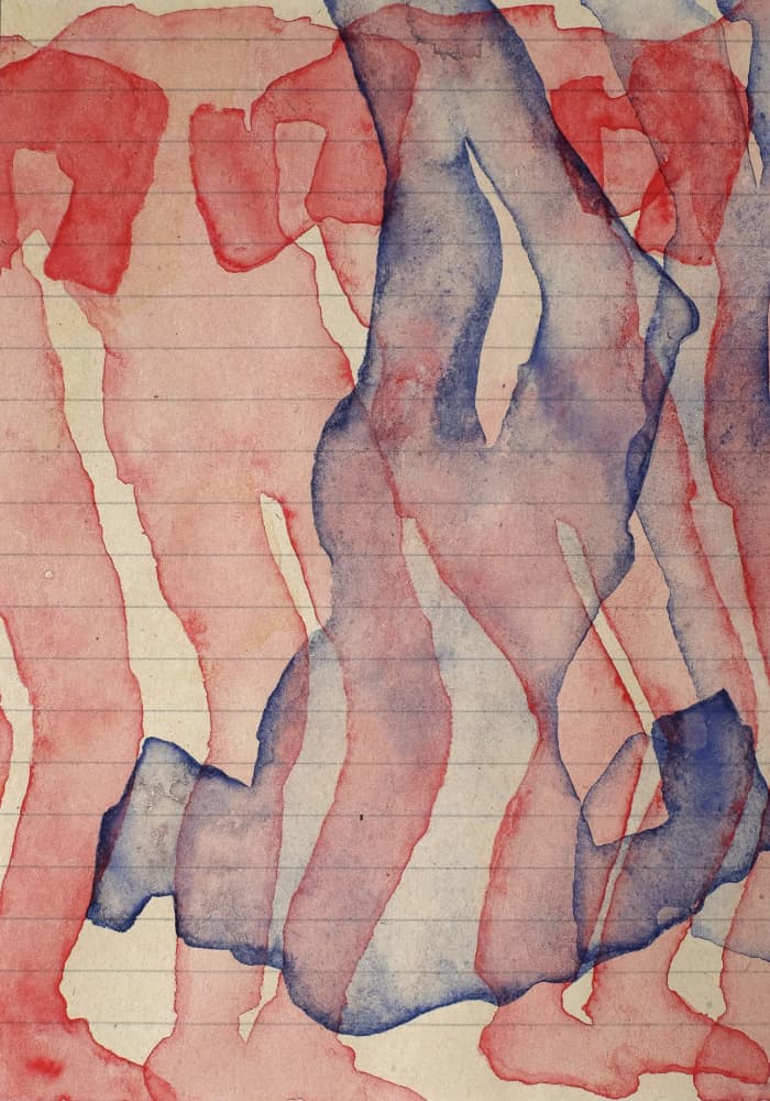 Abstract Watercolor Flow by Joshua Hoskins — canvas wall art