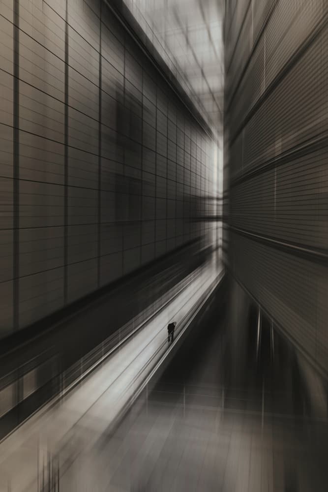 Solitary Modern Passage by moucorn — canvas wall art