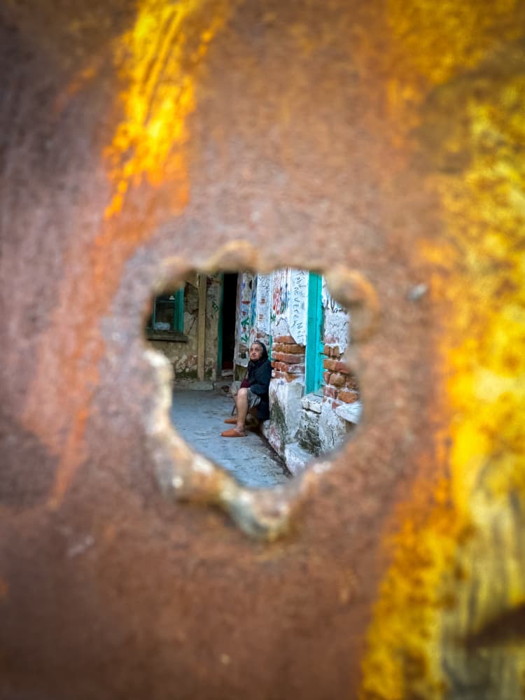 Rustic Alley Glimpse by Seray AK — canvas wall art