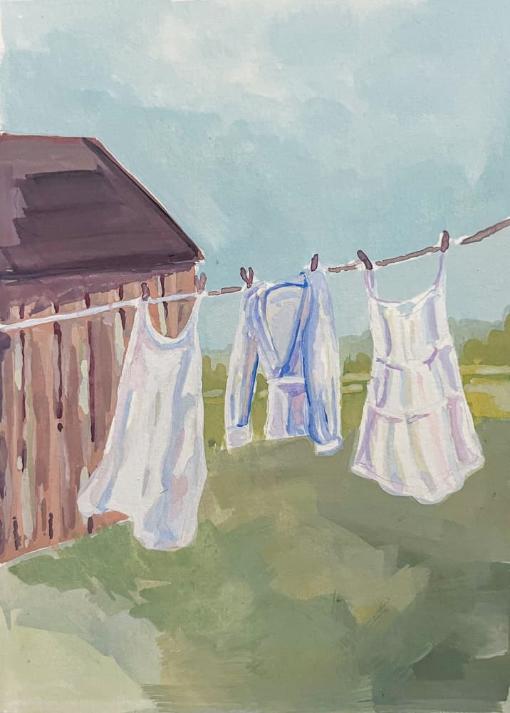 Summer Laundry Day by Madison Phipps — canvas wall art