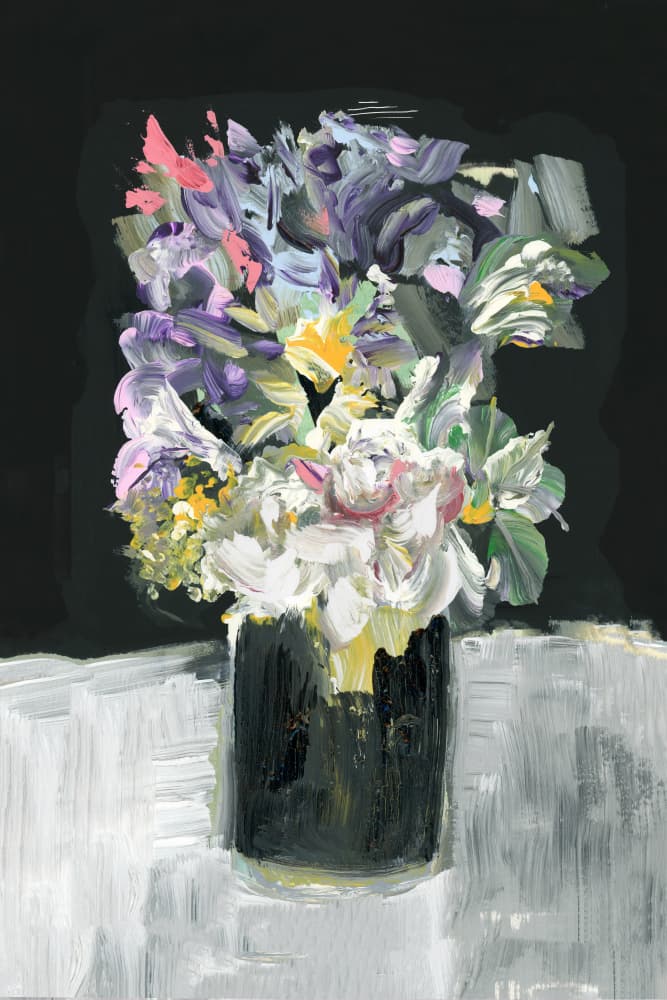 Vibrant Floral Bouquet by cartissi — canvas wall art