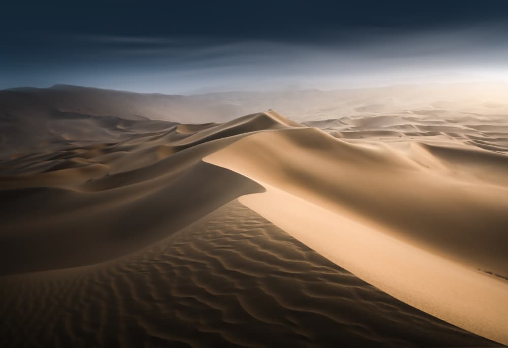 Golden Desert Dunes by 850051077 — canvas wall art