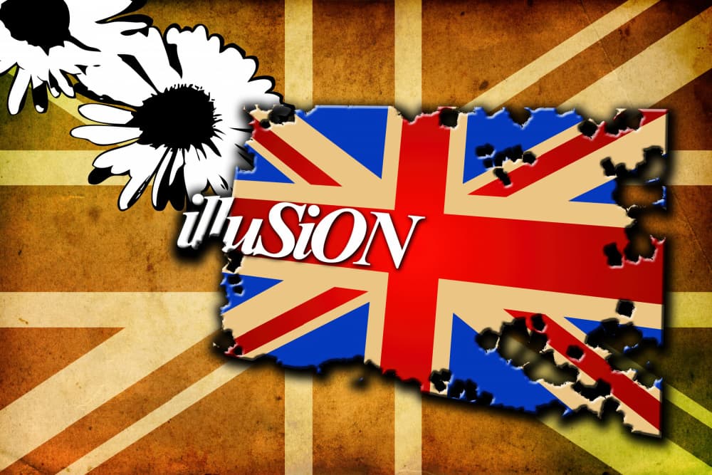Broken Britain Illusion by Rafal Kulik — canvas wall art