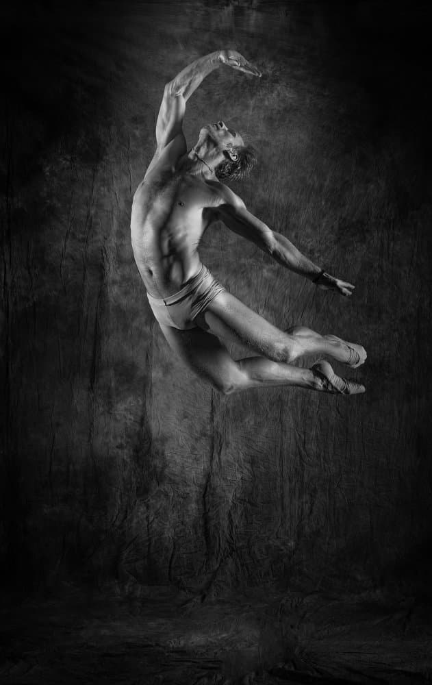 Dynamic Dancer's Leap by Oles Paritskiy — canvas wall art