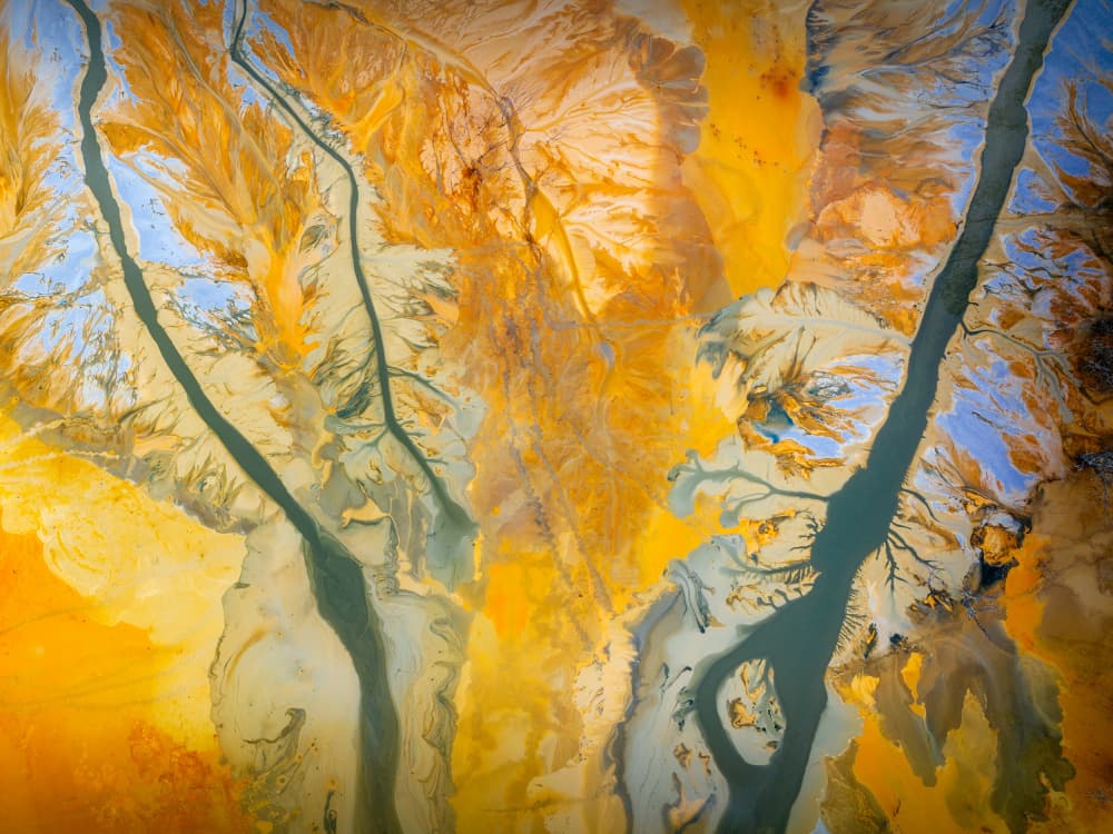 Vibrant Abstract Landscape by Adrian Popan — canvas wall art