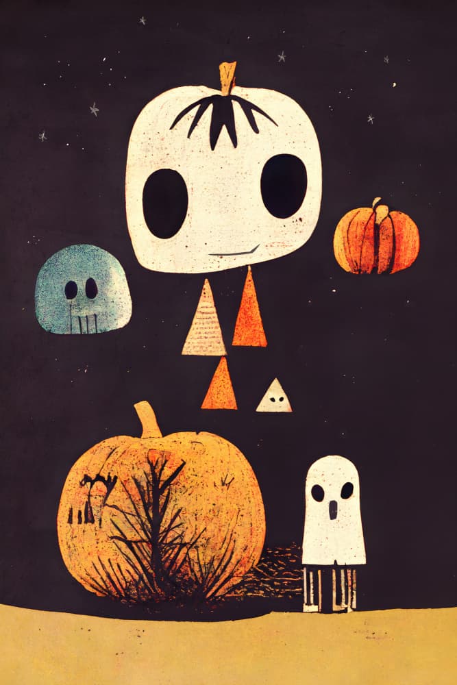 Whimsical Hauntings by Treechild — canvas wall art