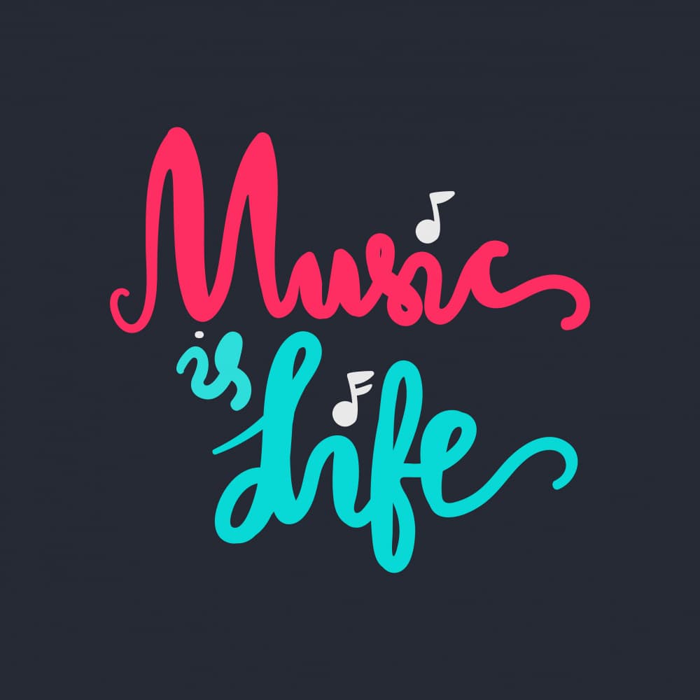 Vibrant Music Is Life by Marika Barsrsind — canvas wall art