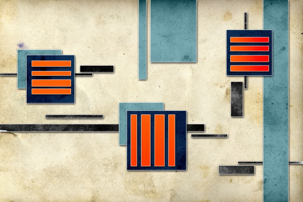 Vintage Geometric Shapes by Rafal Kulik — canvas wall art