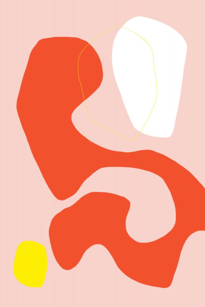Abstract Curves Dance by uplusmestudio — canvas wall art