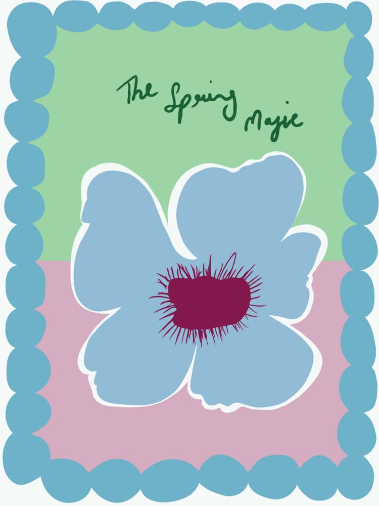 Spring Magic Flower by Miho Art Studio — canvas wall art