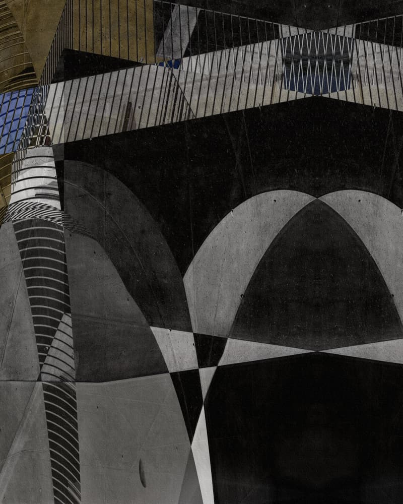 Abstract Architecture Geometry by Lotte Grønkjær — canvas wall art