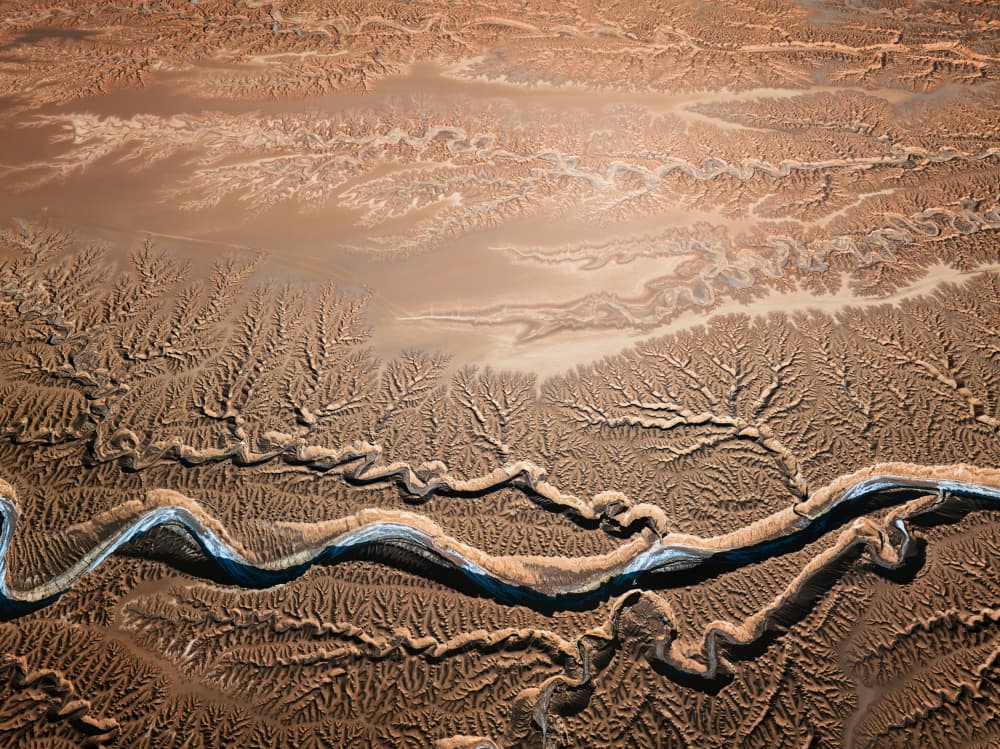 Desert River Patterns by YANGYING — canvas wall art