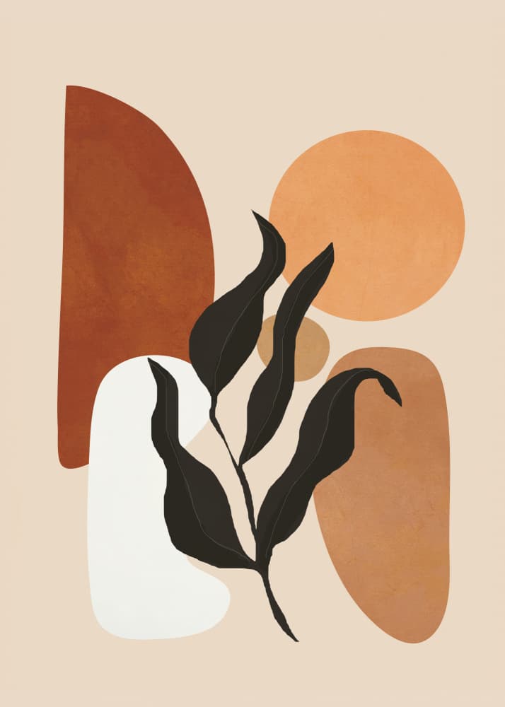 Modern Earthy Plant by Flow Line — canvas wall art