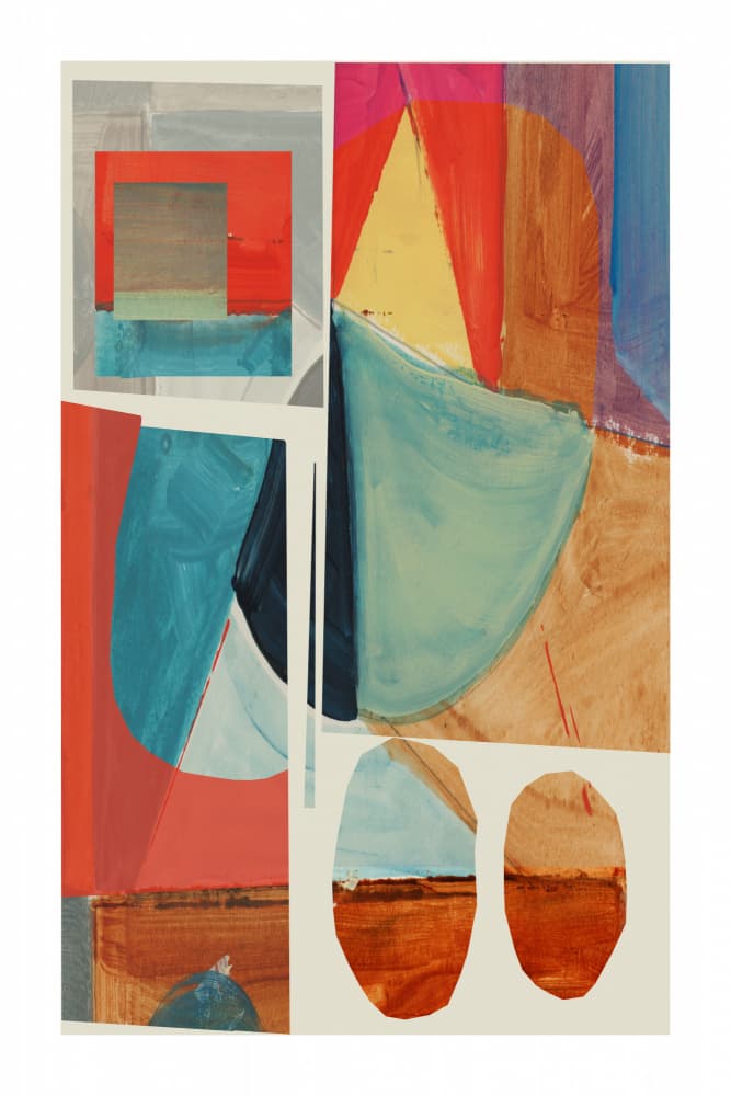 Vibrant Abstract Shapes by cartissi — canvas wall art