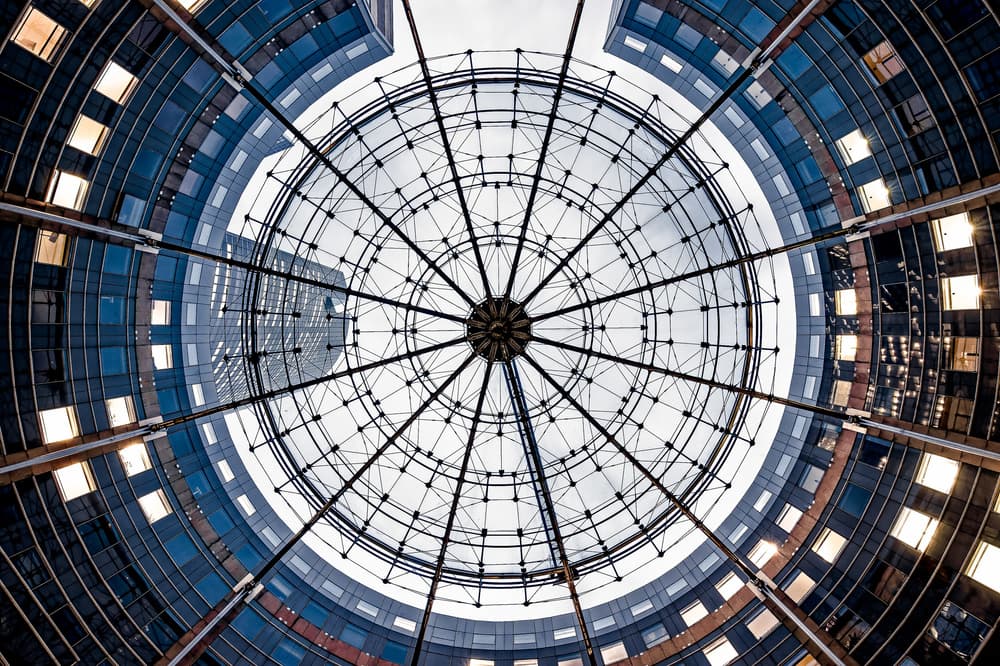 Modern Glass Ceiling by Rodrigo Marin — canvas wall art