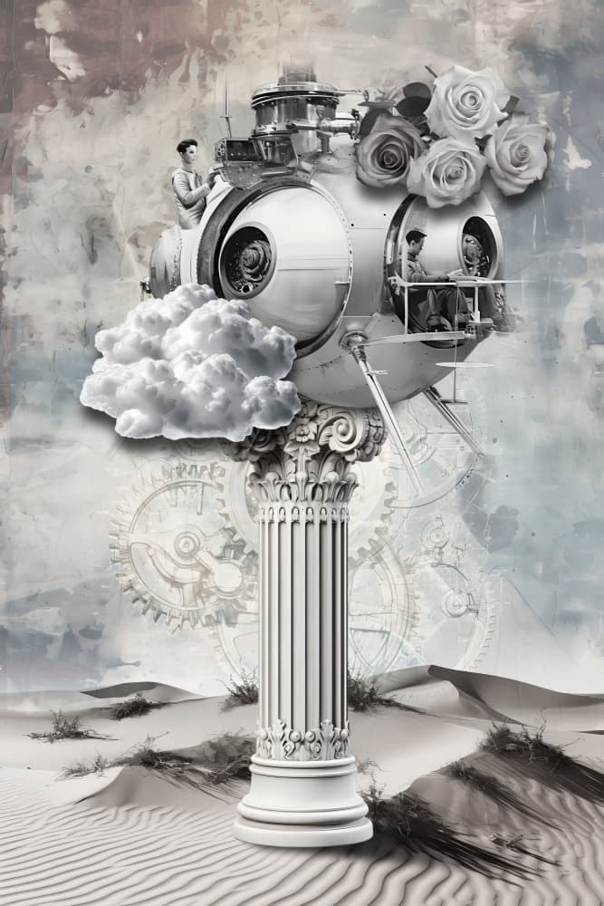 Surreal Desert Voyage by Rafal Kulik — canvas wall art