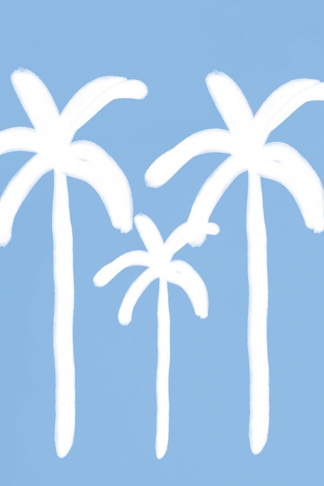 Palmsonbeach by Treechild — canvas wall art
