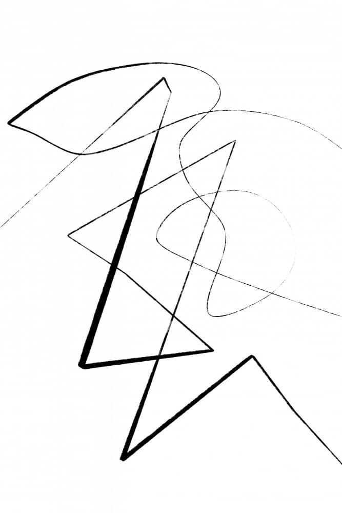 Chaotic Lines Flow by Treechild — canvas wall art