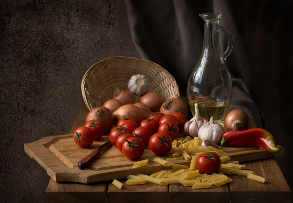 Rustic Italian Ingredients by Margareth Perfoncio — canvas wall art