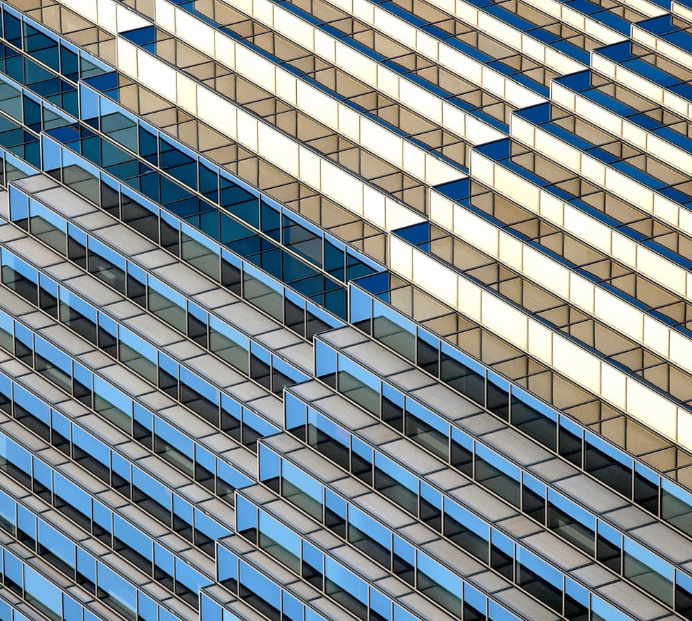 Modern Geometric Facade by Robin Wechsler — canvas wall art
