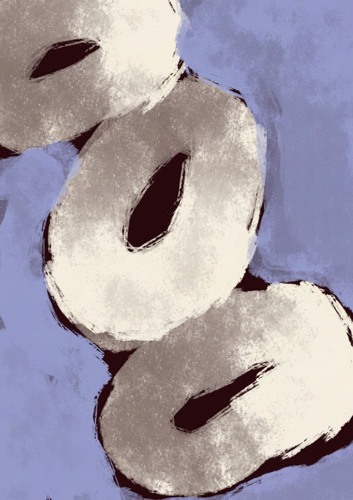 Chalkorbits by Treechild — canvas wall art