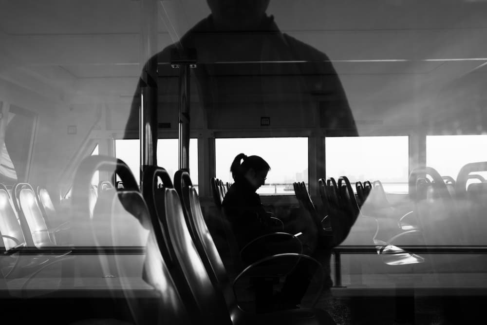 Transit Reflections by Ali Ayer — canvas wall art