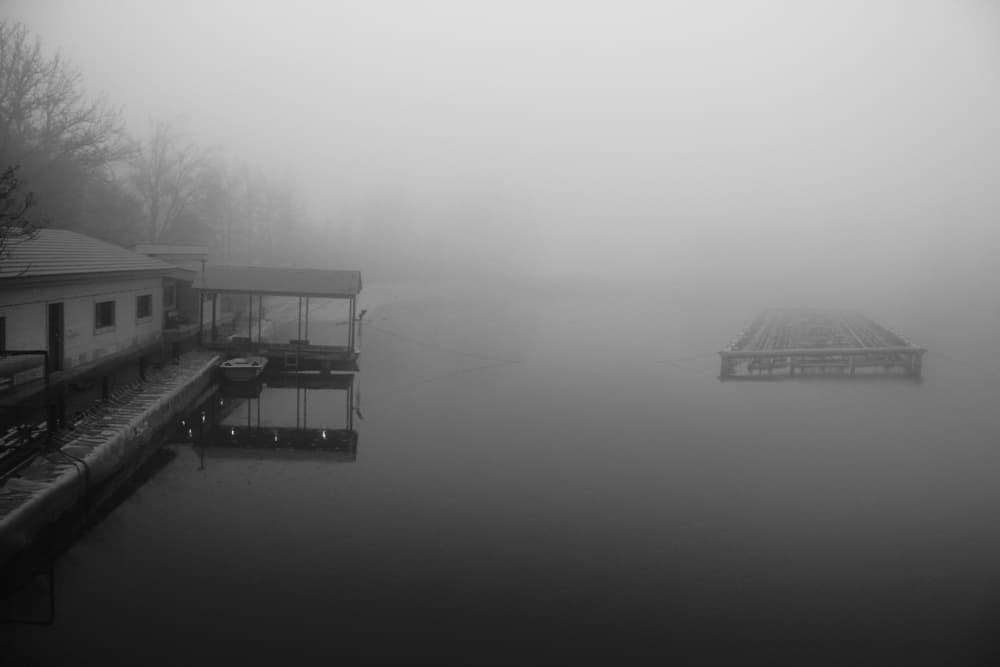 Foggy River Morning by Hamed Khosroshahi — canvas wall art