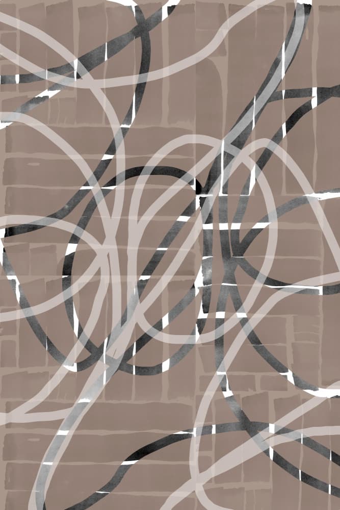 Abstract Flowing Lines by cartissi — canvas wall art