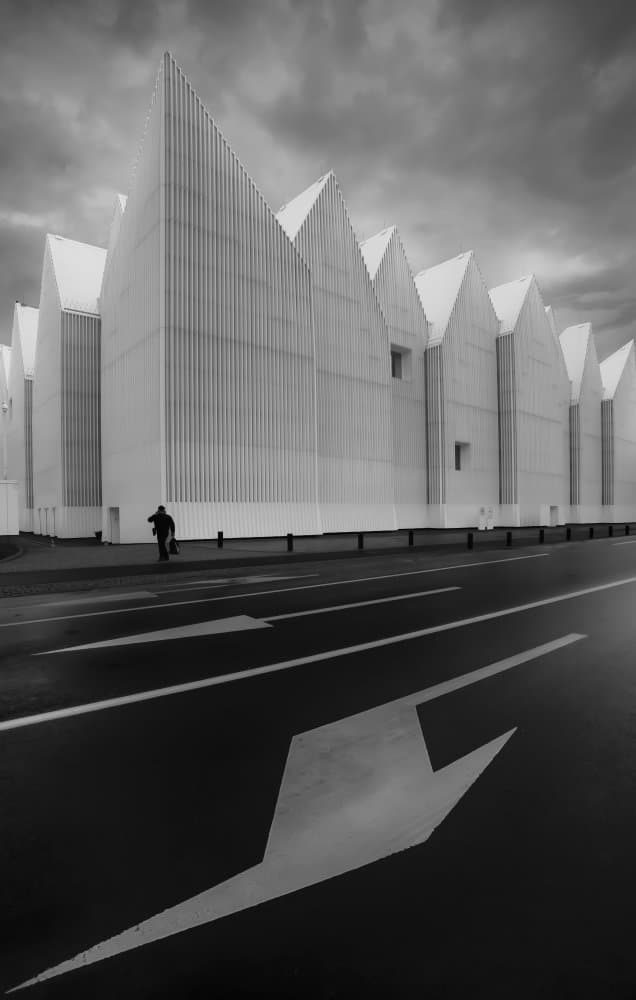 Modern City Geometry by Anna Niemiec — canvas wall art