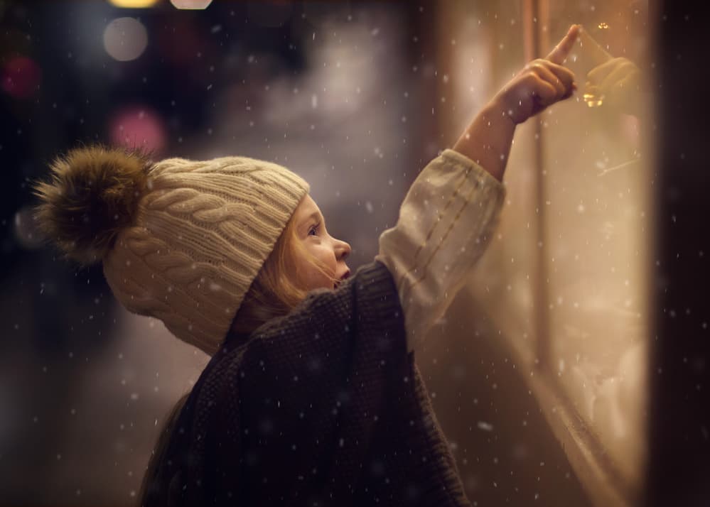 Child's Winter Wonder by Annie Whitehead — canvas wall art