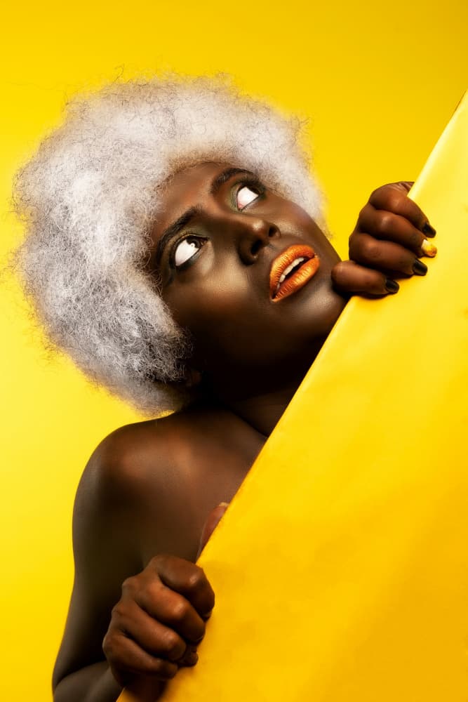 Vibrant Yellow Gaze by Prithul Das — canvas wall art